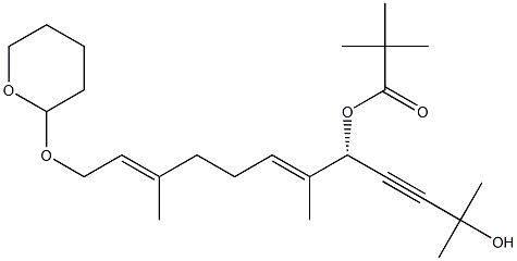 (5S,6E,10E)-2,6,10-Trimethyl-12-[(tetrahydro-2H-pyran)-2-yloxy]-6,10-dodecadien-3-yne-2,5-diol 5-(2,2-dimethylpropanoate)