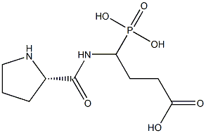 4-(L-Prolylamino)-4-phosphonobutyric acid Structure