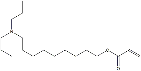 Methacrylic acid 9-(dipropylamino)nonyl ester Struktur