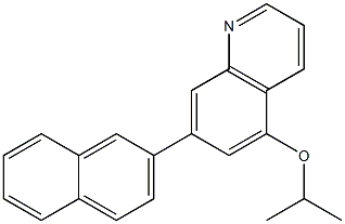 5-(Isopropyloxy)-7-(2-naphtyl)quinoline Struktur