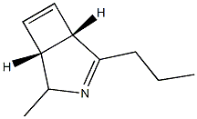 (1S,5R)-4-Methyl-2-propyl-3-azabicyclo[3.2.0]hepta-2,6-diene 结构式
