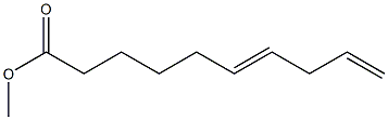 6,9-デカジエン酸メチル 化学構造式