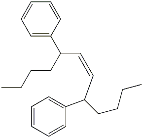 (Z)-5,8-ジフェニル-6-ドデセン 化学構造式