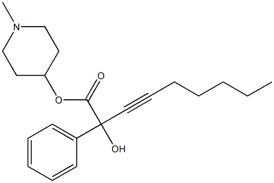 2-Hydroxy-2-phenyl 3-nonynoic acid 1-methyl-4-piperidyl ester|