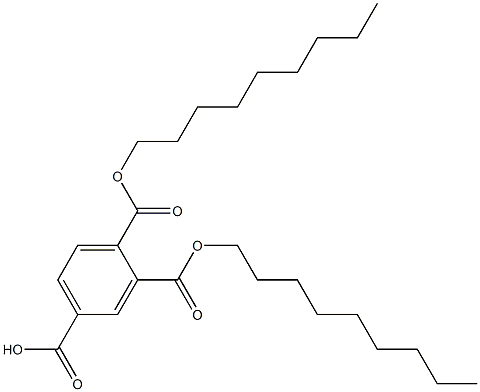 1,2,4-Benzenetricarboxylic acid hydrogen 1,2-dinonyl ester 结构式