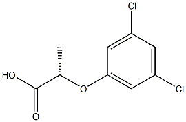 [S,(-)]-2-(3,5-Dichlorophenoxy)propionic acid Struktur