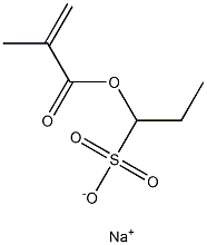 1-(Methacryloyloxy)-1-propanesulfonic acid sodium salt Struktur