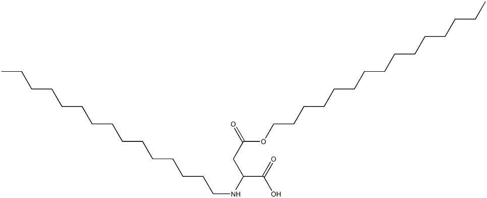 2-Pentadecylamino-3-(pentadecyloxycarbonyl)propionic acid Struktur