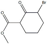 3-Bromo-2-oxocyclohexanecarboxylic acid methyl ester Structure