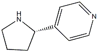 4-[(S)-2-Pyrrolidinyl]pyridine 结构式