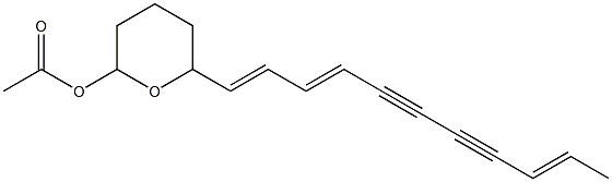 2-Acetoxy-6-[(1E,3E,9E)-1,3,9-undecatriene-5,7-diynyl]tetrahydro-2H-pyran|