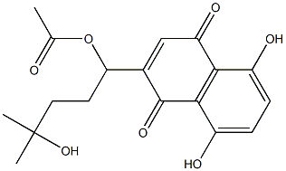 2-(1-Acetoxy-4-hydroxy-4-methylpentyl)-5,8-dihydroxy-1,4-naphthoquinone