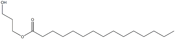 Pentadecanoic acid 3-hydroxypropyl ester Struktur