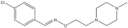 (E)-4-Chlorobenzaldehyde O-[2-(4-methyl-1-piperazinyl)ethyl]oxime Struktur