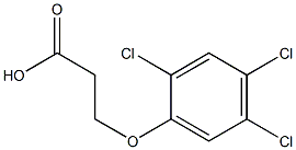3-(2,4,5-トリクロロフェノキシ)プロピオン酸 化学構造式