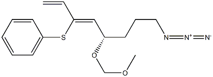 (3Z,5S)-8-Azido-5-methoxymethoxy-3-phenylthio-1,3-octadiene Struktur