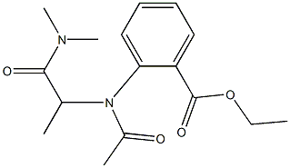 2-[N-Acetyl-N-[1-(dimethylcarbamoyl)ethyl]amino]benzoic acid ethyl ester