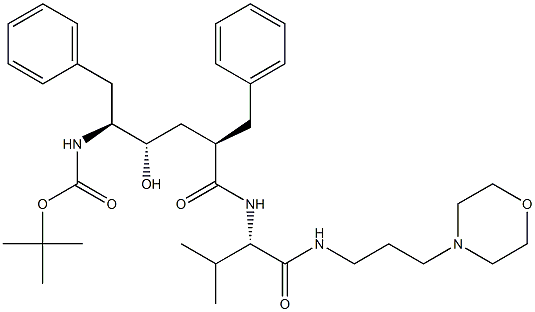 (2S)-2-[[(2R,4S,5S)-5-(tert-Butoxycarbonylamino)-2-benzyl-4-hydroxy-6-phenylhexanoyl]amino]-N-(3-morpholinopropyl)-3-methylbutyramide