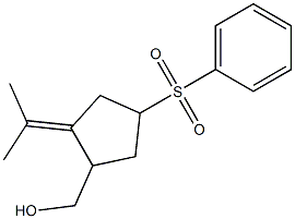 2-(1-Methylethylidene)-4-phenylsulfonylcyclopentanemethanol Structure