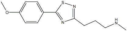 3-[3-(メチルアミノ)プロピル]-5-(4-メトキシフェニル)-1,2,4-チアジアゾール 化学構造式