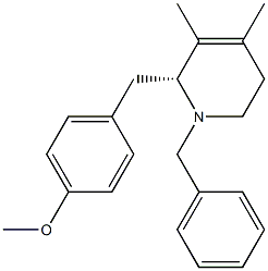(2R)-1,2,5,6-Tetrahydro-2-[(4-methoxyphenyl)methyl]-3,4-dimethyl-1-(phenylmethyl)pyridine|