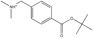 4-tert-Butyloxycarbonyl-N,N-dimethylbenzenemethanaminium Structure