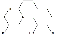 3,3'-(6-Heptenylimino)bis(propane-1,2-diol) Structure