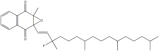 1a,7a-ジヒドロ-1a-[(1E)-3-フルオロ-3,7,11,15-テトラメチル-1-ヘキサデセニル]-7a-メチルナフト[2,3-b]オキシレン-2,7-ジオン 化学構造式