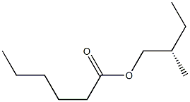 (+)-Hexanoic acid (S)-2-methylbutyl ester 结构式