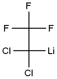 1,1,1-Trifluoro-2,2-dichloro-2-lithioethane Struktur