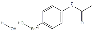 (4-Acetylaminophenyl)dihydroxyhydrideselenium(IV) 结构式