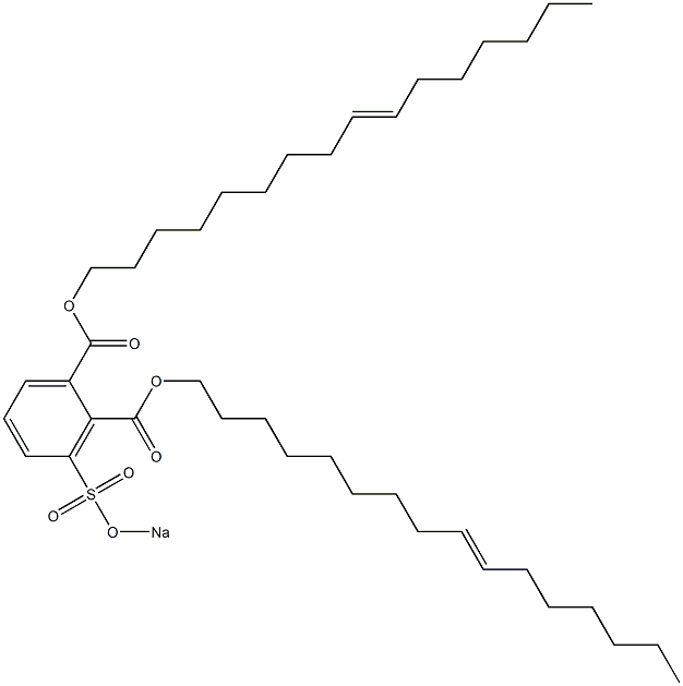 3-(Sodiosulfo)phthalic acid di(9-hexadecenyl) ester