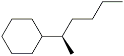 [R,(+)]-2-Cyclohexylhexane Struktur