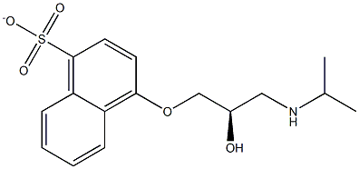4-[(R)-3-(Isopropylamino)-2-hydroxypropoxy]naphthalene-1-sulfonate