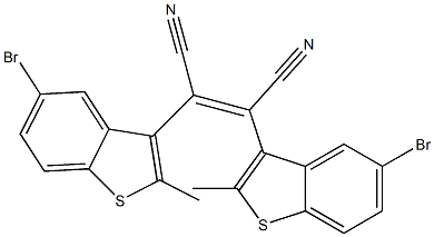 (Z)-2,3-Bis(5-bromo-2-methylbenzo[b]thiophen-3-yl)maleonitrile Structure