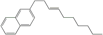 2-(3-Decenyl)naphthalene Structure