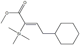 (Z)-4-Cyclohexyl-2-trimethylsilyl-2-butenoic acid methyl ester
