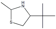 4-tert-ブチル-2-メチルチアゾリジン 化学構造式