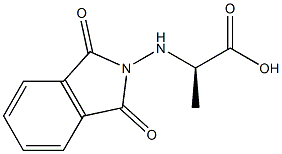 (R)-2-[(1,3-Dihydro-1,3-dioxo-2H-isoindol)-2-ylamino]propanoic acid Struktur