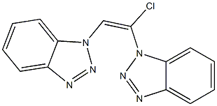 (E)-1,2-Bis(1H-benzotriazol-1-yl)-1-chloroethene Struktur