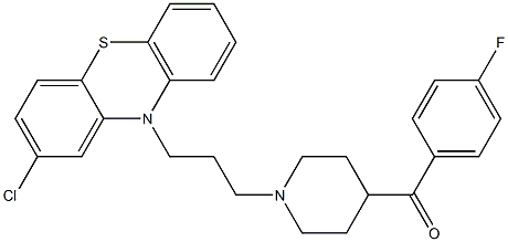 [1-[3-(2-Chloro-10H-phenothiazin-10-yl)propyl]-4-piperidinyl](4-fluorophenyl)methanone Struktur