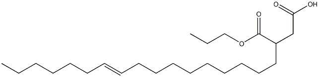 3-(10-Heptadecenyl)succinic acid 1-hydrogen 4-propyl ester Structure