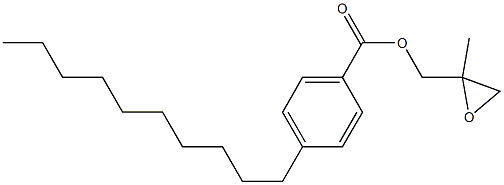 4-デシル安息香酸2-メチルグリシジル 化学構造式