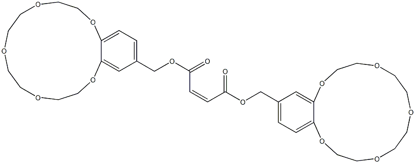 Maleic acid bis[(2,3,5,6,8,9,11,12-octahydro-1,4,7,10,13-benzopentaoxacyclopentadecin)-15-ylmethyl] ester|