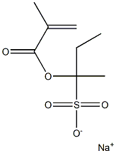 1-(メタクリロイルオキシ)-1-メチル-1-プロパンスルホン酸ナトリウム 化学構造式