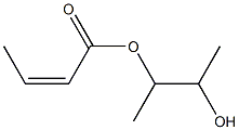 (Z)-2-Butenoic acid 2-hydroxy-1-methylpropyl ester Structure
