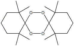1,1,5,5,10,10,14,14-Octamethyl-7,8,15,16-tetraoxadispiro[5.2.5.2]hexadecane Struktur
