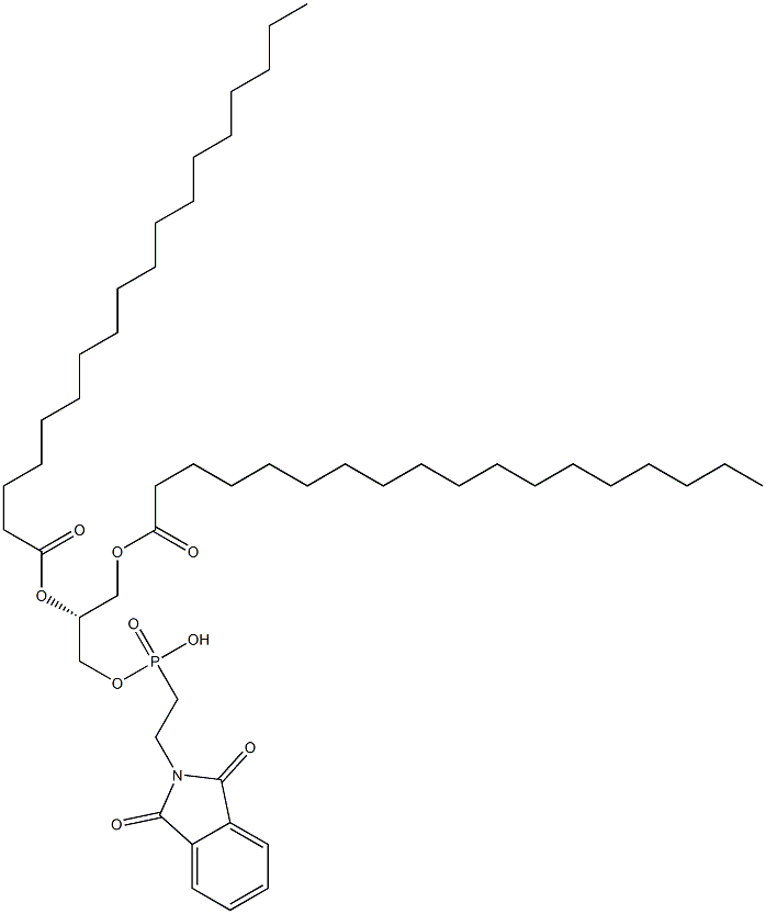 [R,(+)]-1,2,3-Propanetriol 1,2-distearate 3-[(2-phthalimidylethyl) phosphonate] Structure