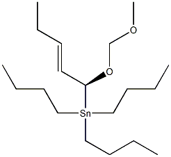 [(S,E)-1-(Methoxymethoxy)-2-pentenyl]tributylstannane Struktur