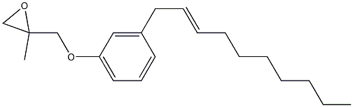 3-(2-Decenyl)phenyl 2-methylglycidyl ether Struktur